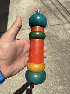 Olde Thompson Tri Colored Wood Wooden Pepper Grinder Vtg USA - Picture 1 of 3