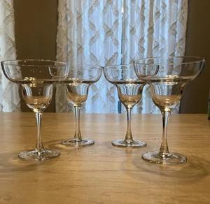 Margarita Stemmed Glasses (set Of 4) 6.50” Tall 4.5” Diameter - Picture 1 of 5