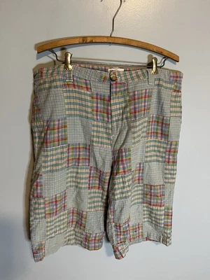 Bermudas de algodón cambray a cuadros resistentes a la intemperie para mujer talla 12 Foto 1 de 4