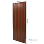 Brown PVC Folding Door Living Room Divider Accordion Style Panel Sliding Doors