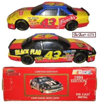Banco de monedas fundidas a presión Nascar #43 Rodney Combs Pontiac Grand Prix escala 1:24 00462 Foto 1 de 4