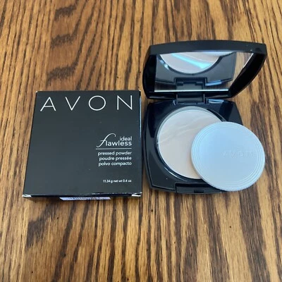 Avon Ideal Flawless Pressed Powder - LIGHT - G03 - NEW IN BOX    - Image 1 of 4