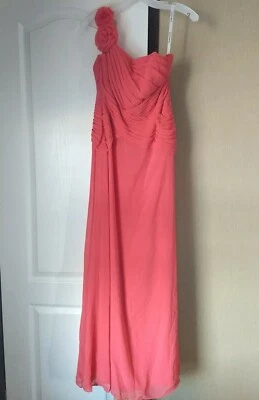 Formal/Bridesmaid dress, David's Bridal, Guava, size 10, un-alterered - Image 1 of 4
