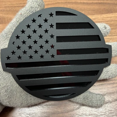 Tailgate Emblem Badge fits Nissan Titan 16-24 BLACK | AMERICAN FLAG - Image 1 of 2