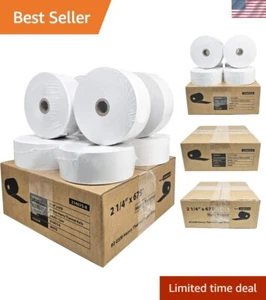 8 rollos rollos de papel para cajeros automáticos de peso pesado de 2 1/4" x 675', 8 rollos/estuche, 80 GSM BPA... - Imagen 1 de 10