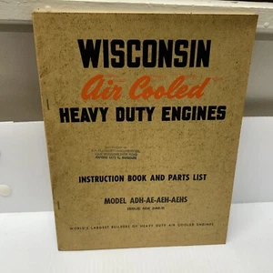 Wisconsin Air Cooled Heavy Duty Engines Instruction Manual Model ADH AE AEH AEHS - Picture 1 of 9