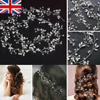 Women Pearls Wedding Hair Vine Crystal Bridal Accessories Diamante Headpiece UK