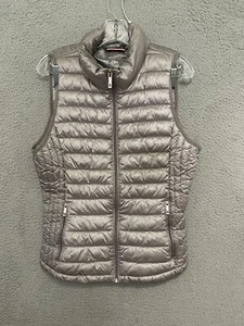 Tommy Hilfiger Lightweight Puffer Vest Size Medium Gray Packable Adult - Picture 1 of 5