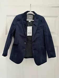 Monsoon Smart Velvet Blazer Navy Boys 5years - New with tags, Ideal For Weddings - Picture 1 of 2