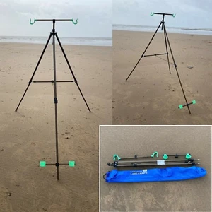 Lineaeffe Tripod System Sea fishing 2 Rod Beach Tripod Fishing Tackle 200cm - Picture 1 of 5
