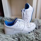 Nike Air Force 1 Mens Us 10 Uk 9 Sneakers Shoes Contrast Blue Stitch Game Royal