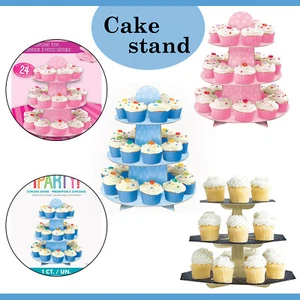Soporte para cupcake de 1/2/3 niveles para decoración boda fiesta postre soporte para vajilla - Imagen 1 de 37