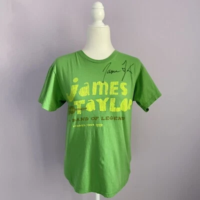 Camiseta firmada James Taylor talla pequeña 2008 Band Of Legends Tour autografiada Foto 1 de 4