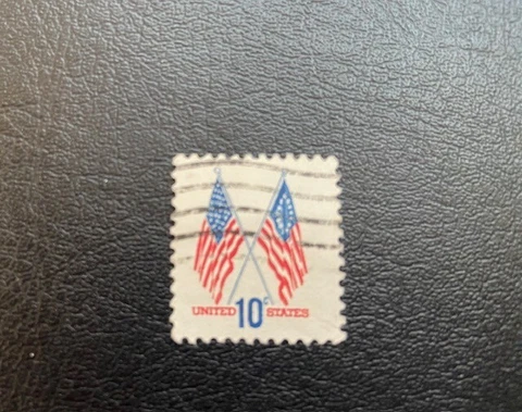 1973 10 cents US Flags Postage Stamp (cancelled) Cover