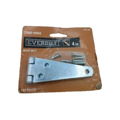 Everbilt Heavy Duty Strap Hinge Zinc-Plated Steel 4 697 451 - Image 1 of 3