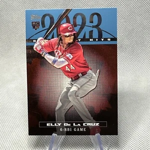 2024 Topps Series 1 Elly De La Cruz 2023 Greatest Hits 23GH-25 BLUE SP Reds - Picture 1 of 2