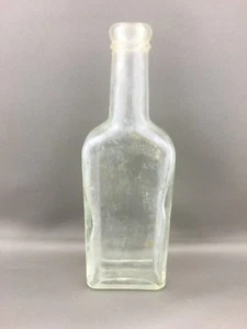 Vintage Antique Castoria Glass Medicine Bottle Chas H. Fletcher 6" Pharmacy - Picture 1 of 4