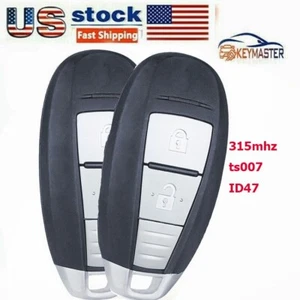 2XRemote Key Fob for Suzuki Swift 2010 2011 2012 2013 2014 2015 315MHz TS007 3B - Picture 1 of 3