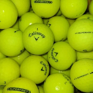 50 pelotas de golf usadas Callaway súper calientes/súper rápidas amarillas mate - 2A Shag AA - Imagen 1 de 4