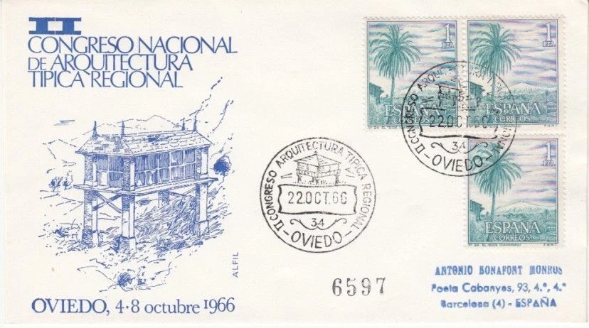 Spain - 2nd National Architectural Congress (SC) 1975 - Image 1 of 1