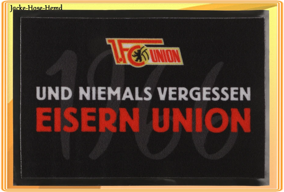 1. FC Union Berlin Fußmatte Eisern Union Matte Fußabtreter Türmatte Gr. 60x40cm