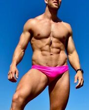 Speedo Endurance Mens 8cm Briefs Swimwear Size L 16 34'' Wonderland Pink