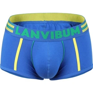 Mens Underwear Cotton Breathable Boxers Briefs U Penis Pouch Slips Underpants - Picture 1 of 17