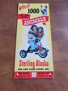 Fur & Game Farms Zoo, Sterling Alaska VINTAGE 1960's Brochure - Picture 1 of 6