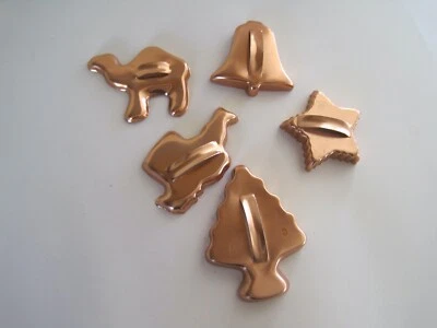 Cookie Cutters Copper Colored Aluminum Christmas - Image 1 of 4