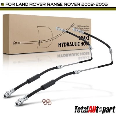 2Pcs Brake Hydraulic Hose for Land Rover Range Rover 2003 2004 2005 Rear LH & RH - Imagem 1 de 4