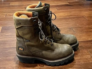 Timberland Pro Grip Braun Herren 13 Weiche Spitze Wasserdicht Boondock Holzfäller Arbeitsstiefel - Bild 1 von 10