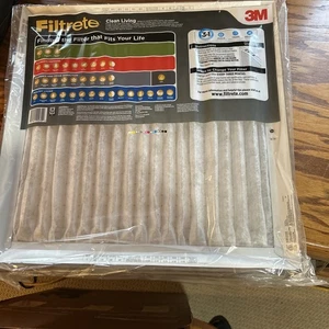 Filtrete AC Furnace Air Filter 20x20x1 MPR 300 Clean Living Basic Dust - 6 Pack - Picture 1 of 4