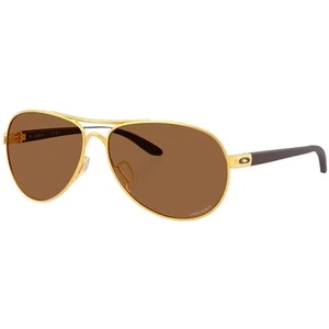 Oakley OO4079-5159 Sunglasses Feedback Satin Gold Frame & Prizm Bronze Lenses - Picture 1 of 3
