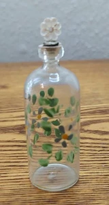 Botella de vidrio pintada a mano con jarra - Imagen 1 de 6