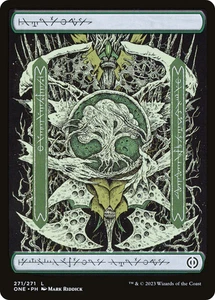 Forest (271) (Phyrexian) [Phyrexia: All Will Be One] Lightly Played Foil - Picture 1 of 1