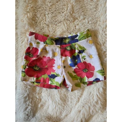 Floral Classic Preppy Side Zip Chino Shorts girls size 4 Mayoral Girl  - Image 1 of 4