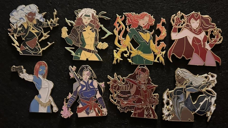 X-Men Enamel Pin Set Femme Fatale X-men 97 Marvel Legends - Image 1 of 4