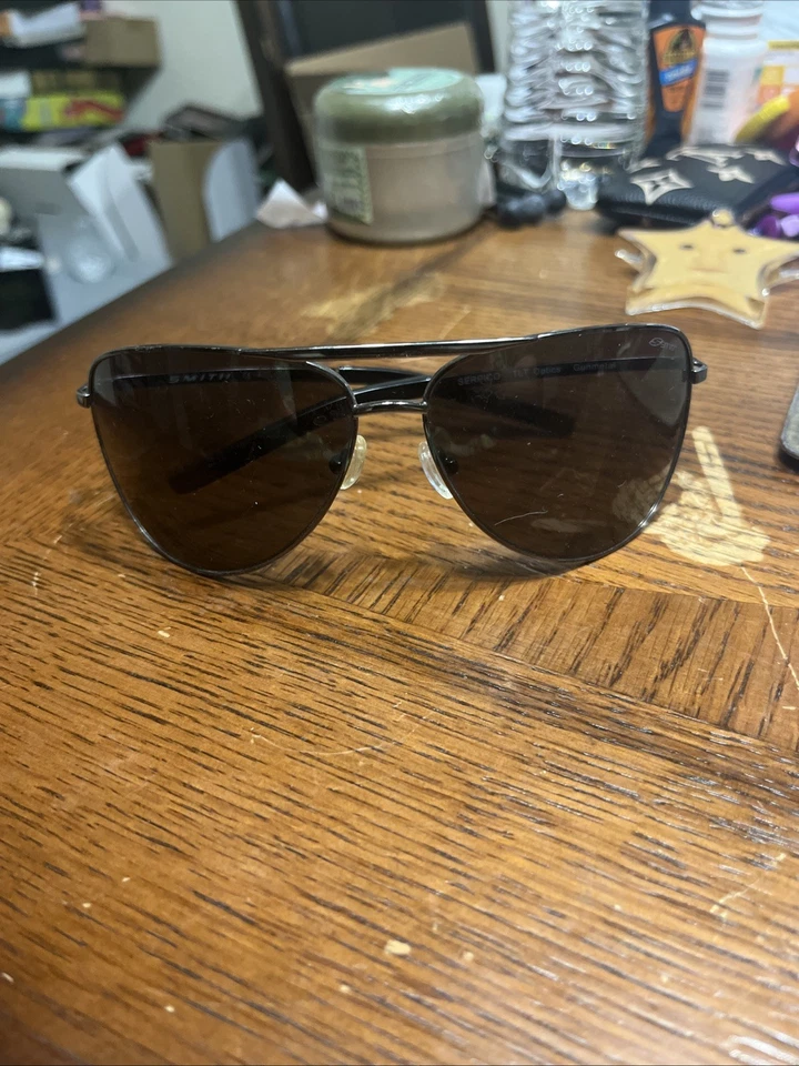 Gafas de sol Smith Optics SERPICO Gunmetal Aviator con lentes originales Foto 1 de 4