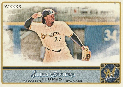 2011 Topps Allen and Ginter #288 Rickie Weeks - Image 1 of 3