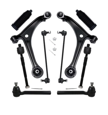 8pcs For 2005-2010 HONDA ODYSSEY Front Lower Control Arm Sway Bars Tie Rod Ends - Image 1 of 4