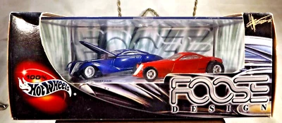 Juego de 2 autos Hot Wheels 2001 edición limitada diseño 100 % foose Manhattan y Hemisfear Foto 1 de 4