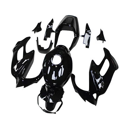 ABS Gloss Black Fairings for VTR1000F 1997 - 2005 Super Hawk 1000 Honda Bodywork — 第 1/4 张图片