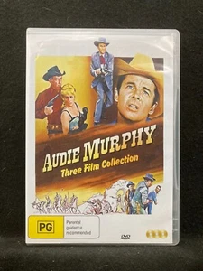 Audie Murphy Three Film Collection (3 DVD's, Australia) REGION 4 NTSC Format - Imagen 1 de 2