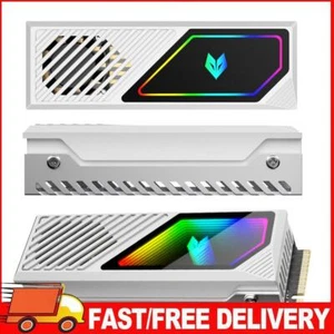 M.2 2280 SSD Radiator 5V 3Pin ARGB SSD Radiator z termiczną silikonową podkładką (biały) - Zdjęcie 1 z 12