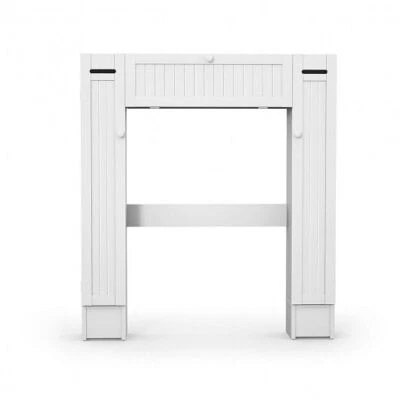 Деревянный туалетный шкаф для хранения - цвет: белый - Изображение 1 из 4