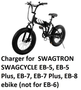 🔥A battery Charger for SWAGTRON EB-5, EB-5 Plus, EB-7, EB-7 Plus, EB-8 ebike - Picture 1 of 3