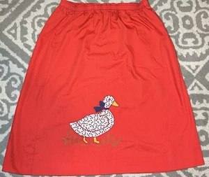 Vintage Embroidered Goose Skirt. Picket ‘n Post. Size Large - Bild 1 von 3