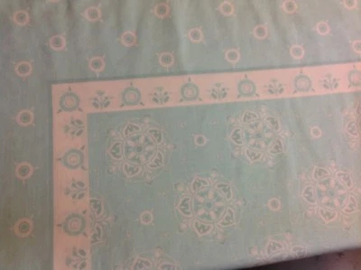 DREAM BORDER RECTANGLE Fabric Panel Pale Blue Bandana print  34" X 58" - Image 1 of 4