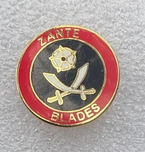 Sheffield United Football Club Enamel Badge ‘Zante Blades’ (V6) Championship - Picture 1 of 2