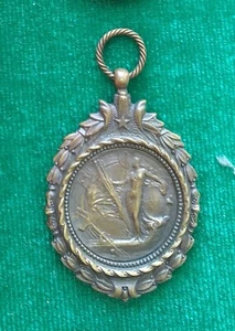 F.I.S.A. "CHAMPIONNATS EUROPE GAND 1905" , bronze medal for third place rowing - Picture 1 of 2